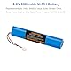 Shentec 10.8V 3500mAh NI-MH Ersatz Akku Rollläden Solar für Velux 946933 Akku mit Kabel und Stecker Ersatzakku für Velux Rollladen Antrieb, SSL Solar Rollladen, Solarrolladen, 846933 946930
