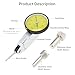 SMGDA Dial Test Indicator Gauge 0-0.8mm, 0.01mm Accuracy, Lever Dial Test Indicator Gauge 0-40-0 Scale Yellow Dial Face with Installation Accessories 6mm/ 8mm Sleeves