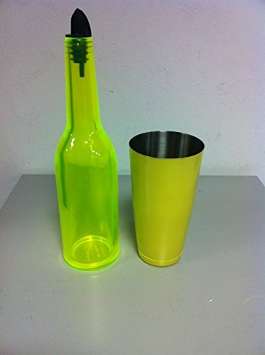 Flair bottle colore trasparente fluo boston tin giallo 28oz