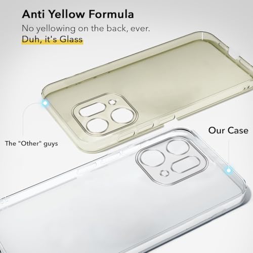 Image of Jkobi Lifetime Anti-Yellow Clear Back Cover Case for Oppo Reno14 Pro 5G | Oppo Reno 14 Pro 5G (Sleek Hard Crystal | Shockproof and Camera Protection)