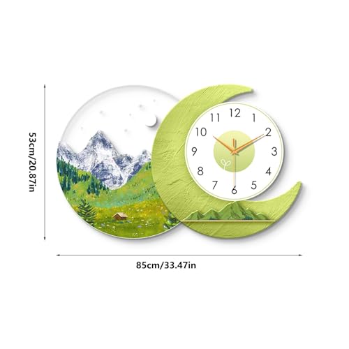Horloges murales décoratives pour salon et grand bureau calme