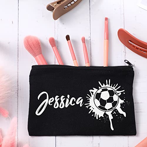 Image of Reginary 80 Pack Canvas Zipper Makeup Bags Bulk Pencil Pouches Blank DIY Craft Canvas Cosmetic Bag Pouch with Zipper for Makeup Cosmetic Toiletry Stationary Storage(All Black)