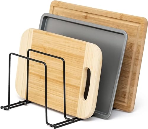 Image of Craft Expertise Black 4-Slot Dish Drying Rack - Compact Iron Dish Rack with Drip Tray, Rustproof Countertop Organizer for Kitchen - Space-Saving Dish Holder & Drainer (9 x 8.5 x 7 Inches)