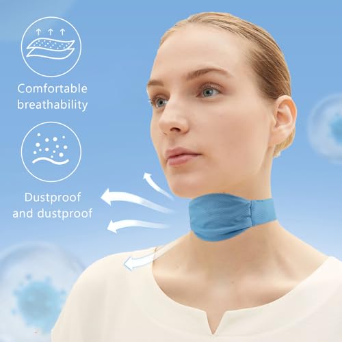 2pcs trach covers for tracheostomy neck stoma cover breathable dust- proof shield neck trachea protector adjustable tracheostomy supplies reusable tracheostomy care kits for men and women