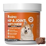 PUAINTA Hip & Joint Soft Chews for Dogs & Cats – Glucosamine, Chondroitin, Collagen & MSM for Joint Support, Mobility & Flexibility, Senior & Small/Medium Breeds, Chicken Flavor-90 Soft Chews