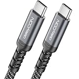 deleyCON 240W 20 Gbps USB-C Kabel 1m (USB 3.2 Gen 2x2) PD 3.1 Ladekabel Datenkabel 4K@60Hz für Ladegerät iPhone 17 16 Pro Max Air Airpods Galaxy A16 A56 S25 S24 iPad MacBook Tablet Switch PS5
