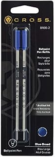 Cross Ballpoint Pen Refill, Pack of 2, Broad, Black