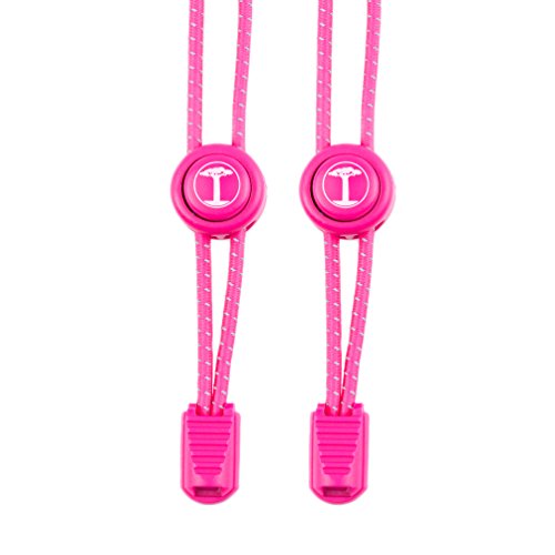 Funny Tree® Speed-Locks. Cordones elásticos con Cierre rápido. Cordones de Goma Reflectantes | Confort y distribución de presión óptimo | Alta Seguridad | Sistema de Atado rápido | Lock Laces