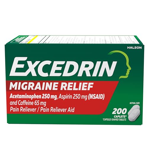 Excedrin Migraine Relief Caplets to Alleviate Migraine Symptoms - 200