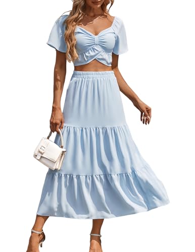 DRESSTELLS 2 Piece Skirt Set, Women's Summer Graduation Outfit 2026,