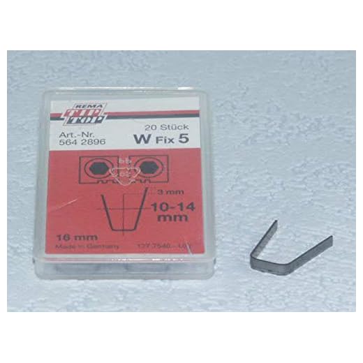Rema Tip Top Schneidmesser für Rubber Cut 414, 400, W Fix 5 20 Stück, Reifen-Nachschneidmesser, Profilschneidmesser 564289