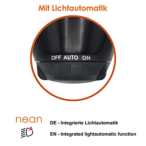 nean LED 70 LUX Dynamo Fahrradlicht mit Lichtautomatik Standlicht und StVZO, Fahrradlampe, Fahrrad...