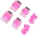 BOSONER Kids/Youth Rollerblade Roller Skates Cycling Knee Pads Elbow Pads (Pink, Small (3-7 Years))