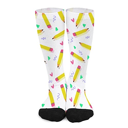 4 Pack Knee High Socks Gift Long Tall Funny Boot Cute Animal Child Fun Socks 6-15 Years Old Kids Girls