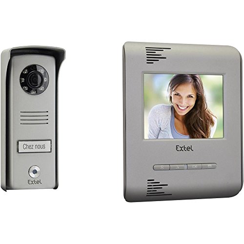 Extel 720214 Luka - Videoportero automático con pantalla a color (2 hilos, pantalla de 4", 10 cm)