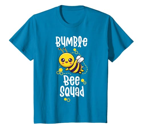 Bumble Bee Squad Honey Bumblebee Teacher Team Group T-Shirt, Youth, Sapphire Blue, Small