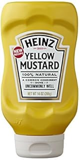 Heinz 100% Natural Yellow Mustard, 14 Ounce (Pack of 3) by Heinz