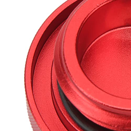 Tampa de enchimento de óleo Brilluxa redonda vermelha em liga de alumínio para enchimento de tanque