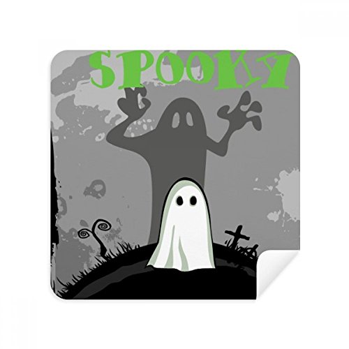 Chiffon de nettoyage en daim pour écran Ghost Fear Halloween lot de 2 essuie-lunettes microfibre