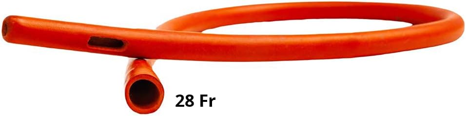 HealthAndYoga™ Enema Rubber Colon Tube – Open End (20” x 28 FR) - Replaceable Compatible Enema Kit Supplies- Comfortable, Deeper & Higher Gut Cleanse- Suitable for Coffee, Water & Gerson Therapy