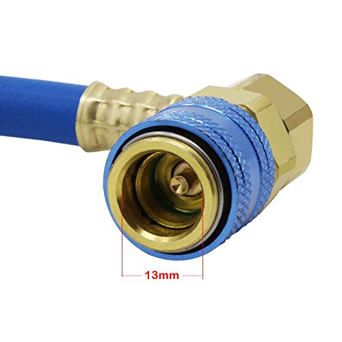 Ocr R134A Charging Hose With Measuring Pressure Gauge, Ac Refrigerant Recharge Kit, Auto Car Air Conditioning U Charging Hose Adapter With R134A Quick Coupler #TOP3