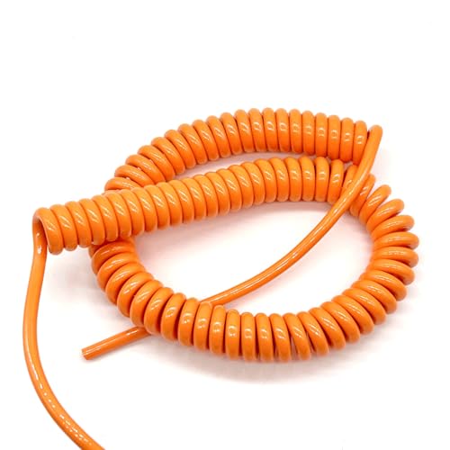 Câble extensible 2 conducteurs en PU orange résistant au froid 5m - 2