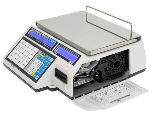 Báscula CAS CL5500B-30W con impresora inalámbrica 30lb miniatura 5