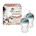 Tommee Tippee Closer to Nature Baby Bottle Nipples, Fast Flow & Closer to Nature Soft Feel Silicone Baby Bottles, Breast-Like Nipples, Anti Colic, Stain and Odor Resistant, 9oz, 2 Count