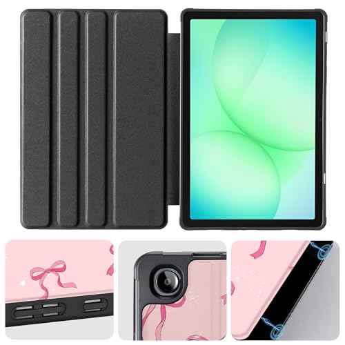 Image of CoBak Case for Samsung Galaxy Tab A11+ Plus 11 inch 2025, Multi-Viewing Angles, All New PU Leather Folio Stand Cover with Auto Sleep Wake Feature for Samsung Galaxy Tab A11+ Tablet 11-inch, Bow Tie