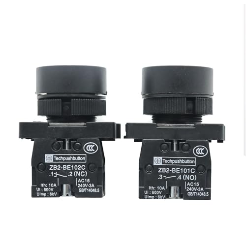 Botón de arranque y parada de 22 mm interruptor táctil plano XB2 rojo 5