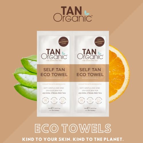 TanOrganic Self Tan Eco Towels 10-Pack, 10 count (Pack of 1) - Image 3