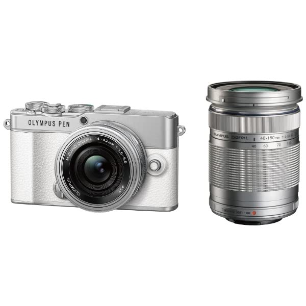【購入後３ヶ月未満出品】Olympus PEN E-P7 ダブルレンズセット Amazon | OM SYSTEM PEN E-P7 EZダブルズームキット ホワイト