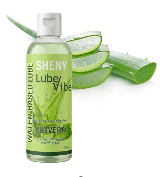 Water Based Lube, Aloe Vera, Personal Lubricant, Relieves Dryness, & Silky Feel, 100ml-image-16