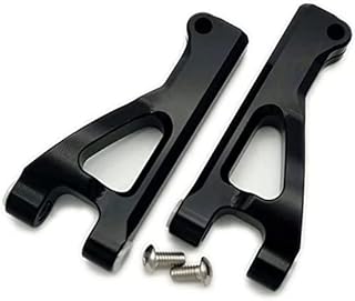 for Arrma 1/10 Seton AR330371 Aluminum Front Upper Suspension Arms Black