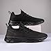 YITUHIO Running Shoes for Mens Fashion Sneakers Mens Tennis Gym Walking Shoes Lightweight Black,Size 8
