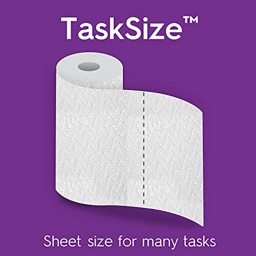Viva Multi-Surface Cloth Paper Towels, Task Size - 12 Family Rolls (2 Packs Of 6 Rolls) = 30 Regular Rolls (143 Sheets Per Roll), 286 Count (Pack Of 6) #TOP2