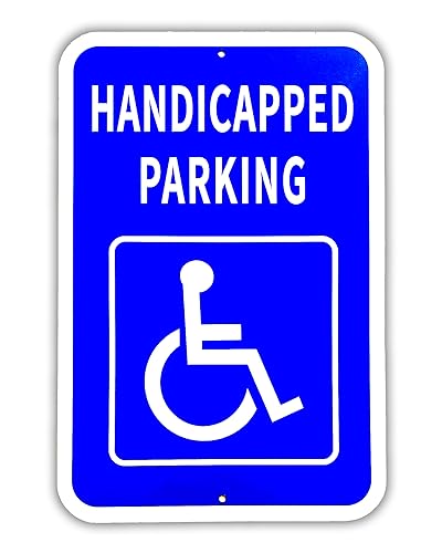 Minton Handicap Parking Sign, Handicap Signs For Parking, Large 12 X 18 Inche...