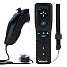 Wii Nunchuck Controller Motion Plus, TechKen Built-in 2 in 1 Remote Motion Nunchuck Controller with Silicon Case Compatible Nintendo Wii and Wii U & PC(Need Adapter)