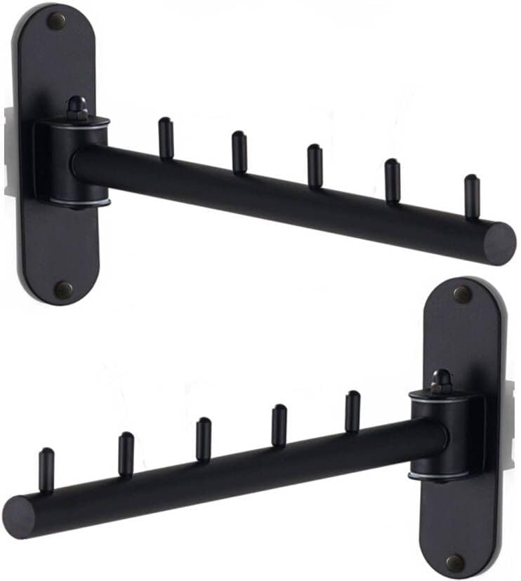 Amazon.com: Clothes Hanger Rack Swing Arm, Floding Wall Mounted Clothes ...