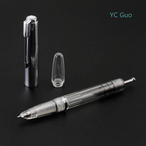 Wing Sung 601 Vacumatic Transparent Clear Fountain Pen, Piston Type