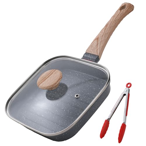 Foorey Grill Pan with Lid & Tongs