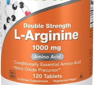 Double Strength L Arginine, 1000mg, 120 Tablets