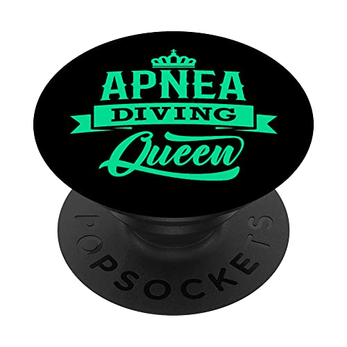 Buceador libre Apnea Reina Buceador libre Mujeres PopSockets PopGrip Intercambiable