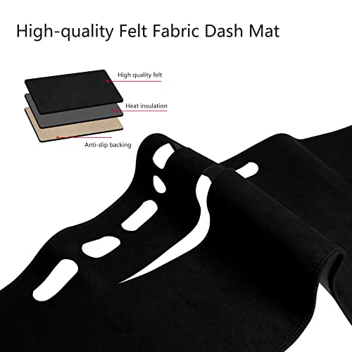 Donpida Dash Cover Mat Custom Interior Center Console Compatible With Toyota Camry 2007 2008 2009 2010 2011 Dashboard Cover Pad Carpet Protector #TOP2