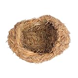 BESPORTBLE Decorative Straw Weaving Pet House for Outdoor Cats Rabbit Bed Small Animal Bedding