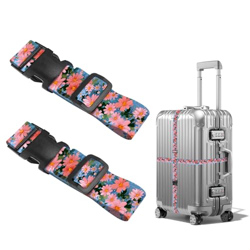Image of Nuxovilar Luggage Straps Set for Suitcase 1.96x90.5in Polyester