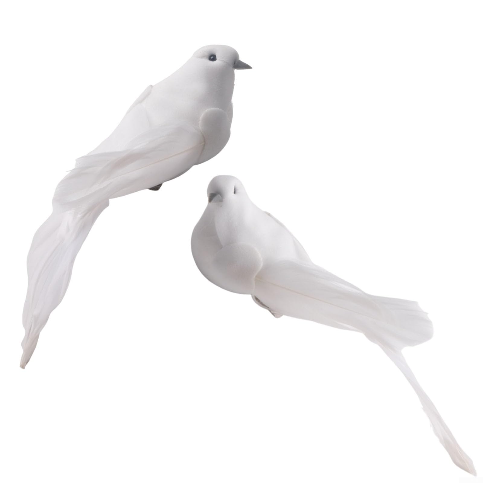 FOSDICK 6 Pezzi Uccelli Decorativi Artificiali con Piume e Clip in Schiuma, Simulazione per la Casa, il Giardino e le Feste