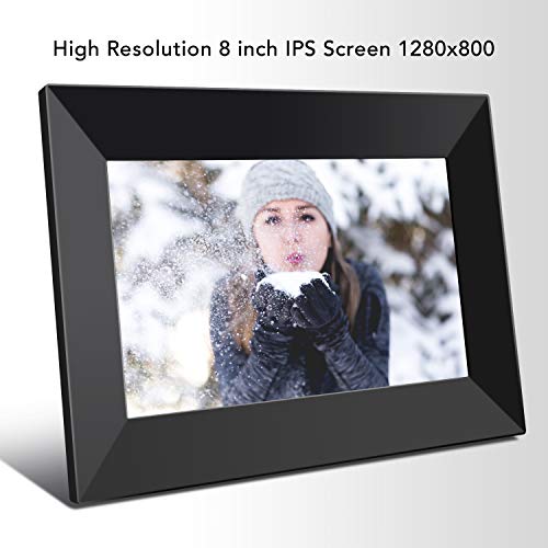 Feelcare Digital Wifi Picture Frame 8 Inch, Send Photos Or Videos From Anywhere, 16Gb Storage,1280X800 Ips Hd Display,Touchscreen For Easy Navigation #TOP3