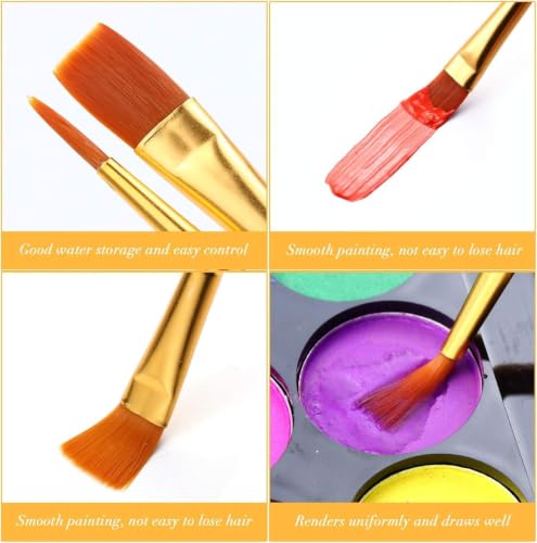 Set de pinceles para pintura KRONSTYL de 80 piezas con cerdas de nylon y formas múltiples miniatura 7