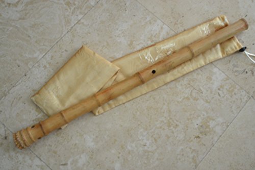 8 Hole Shakuhachi Dongxiao Bamboo Flute F Key Zen Instrument W. Shakuhachi Type Mouthpiece #TOP4